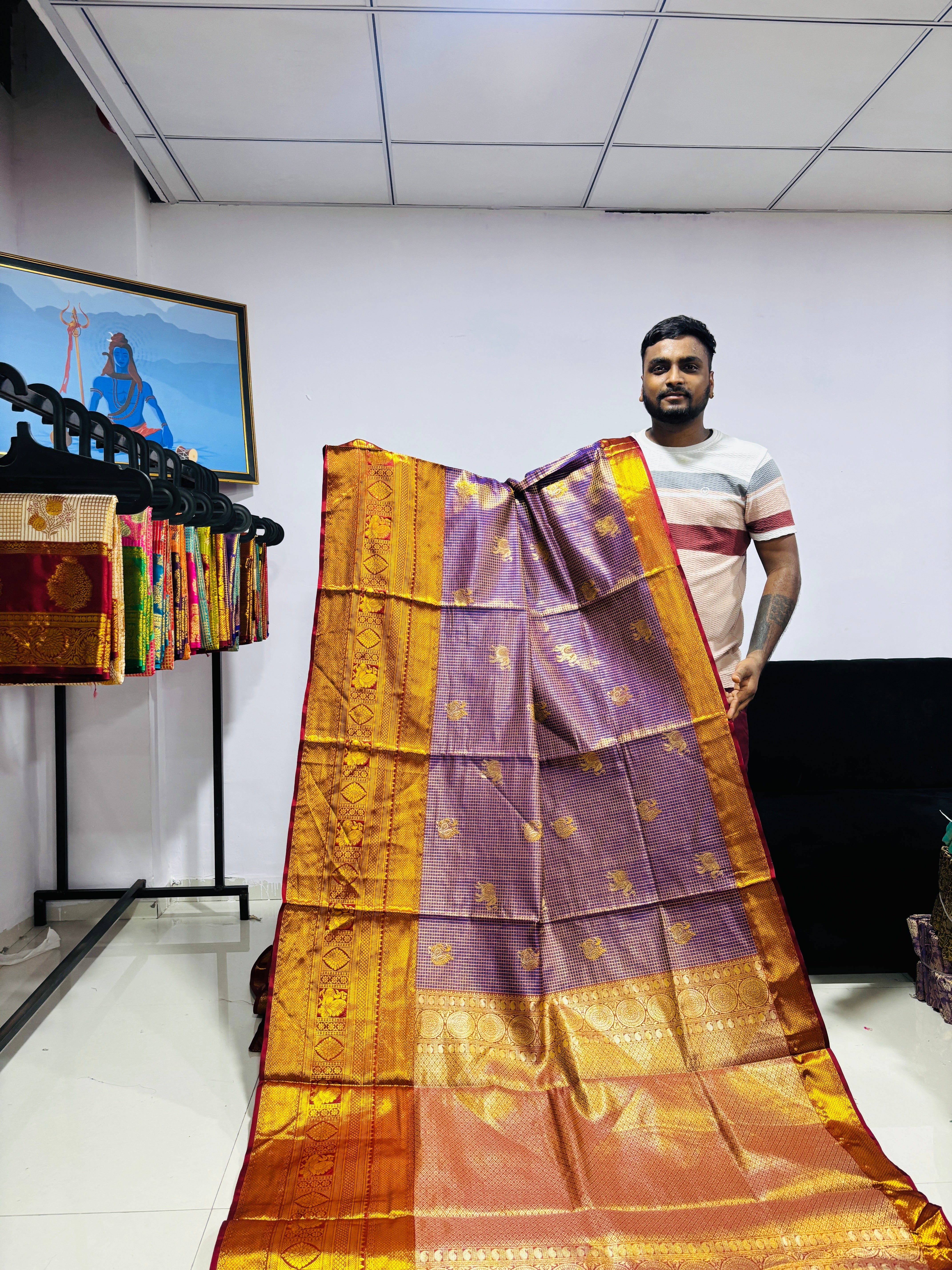 Pattu Silk Saree (VC VINTAGE CHECKS)
