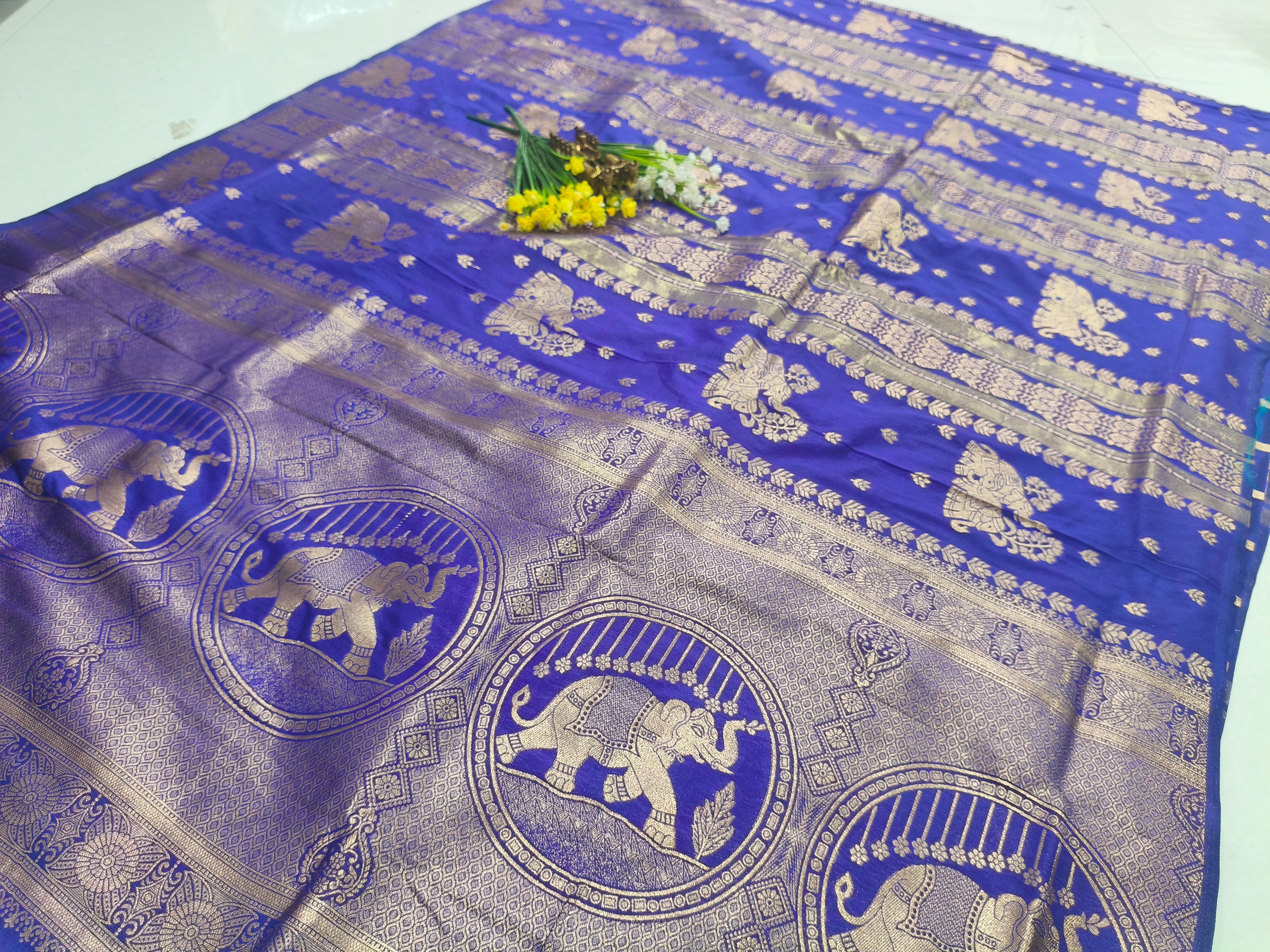 VC Saffron Gold Royal Festive Designer Ethnic Wear